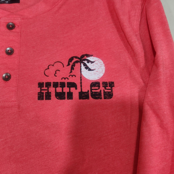 Hurley Men's Large Long Sleeve Front Logo & Back Graphic Tee Shirt NWT - Picture 3 of 7